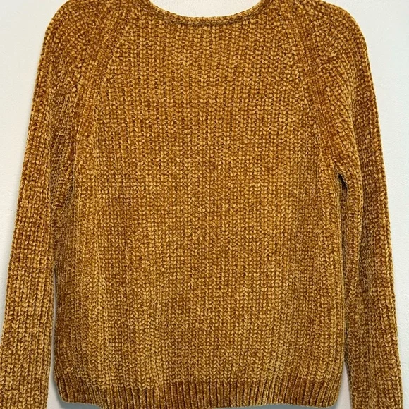 A New Day Mustard Chenille Sweater – Size S 🍁 - Picture 2 of 4